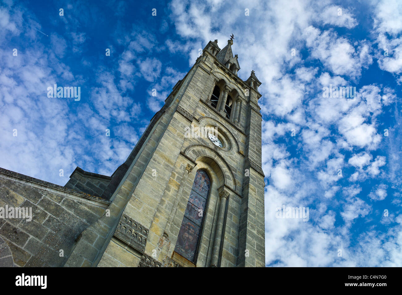 Church of St Jean at Pomerol in the Bordeaux wine region of France Stock Photo