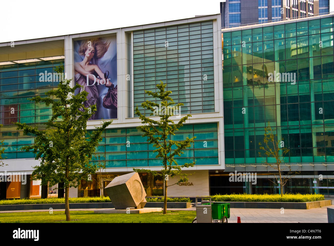 Outdoor Capital Colourful Exterior Luxury Shopping Center Stock