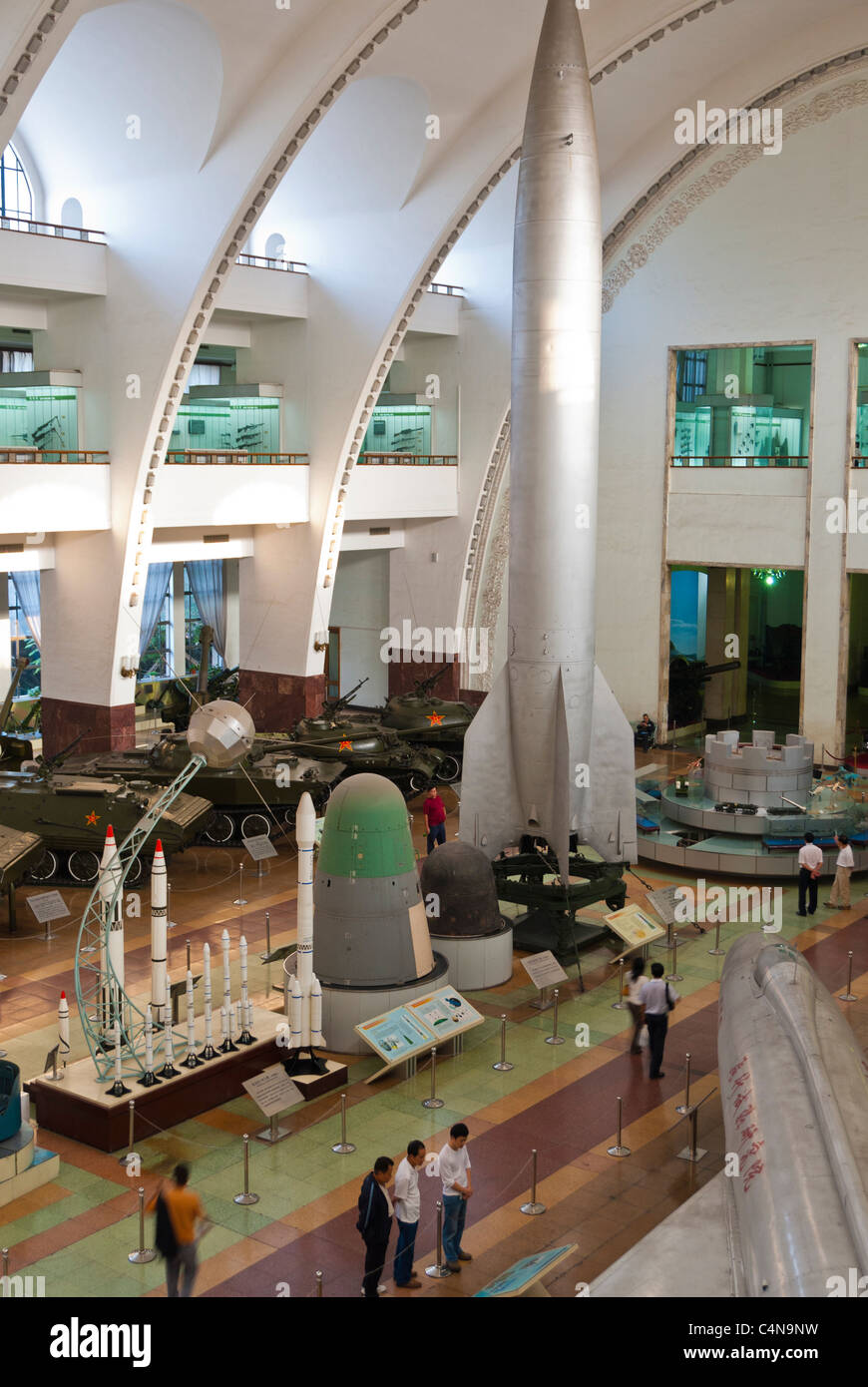 Chinese Historic Rockets Beijing, China, inside Display of Rockets, Chinese Military Museum ...
