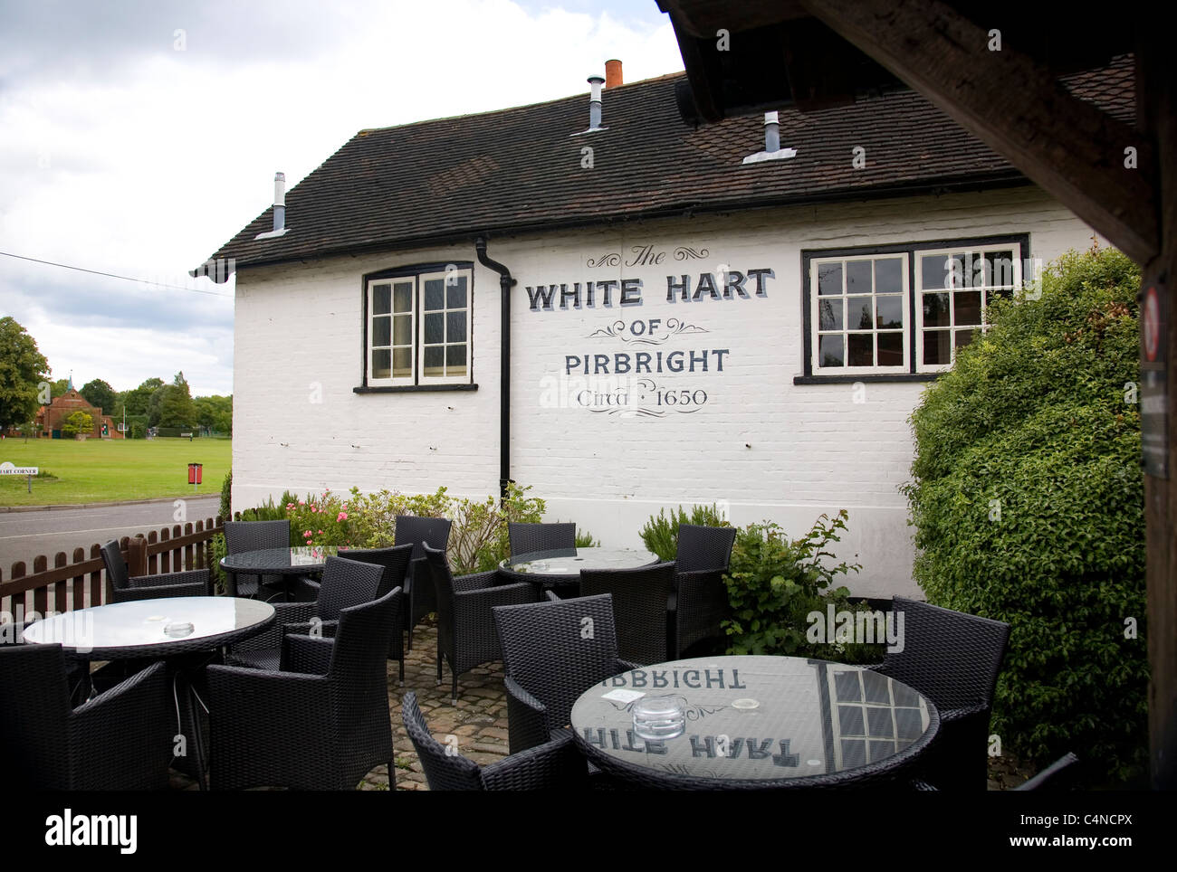 White Hart Pub in Pirbright Surrey England Stock Photo Alamy
