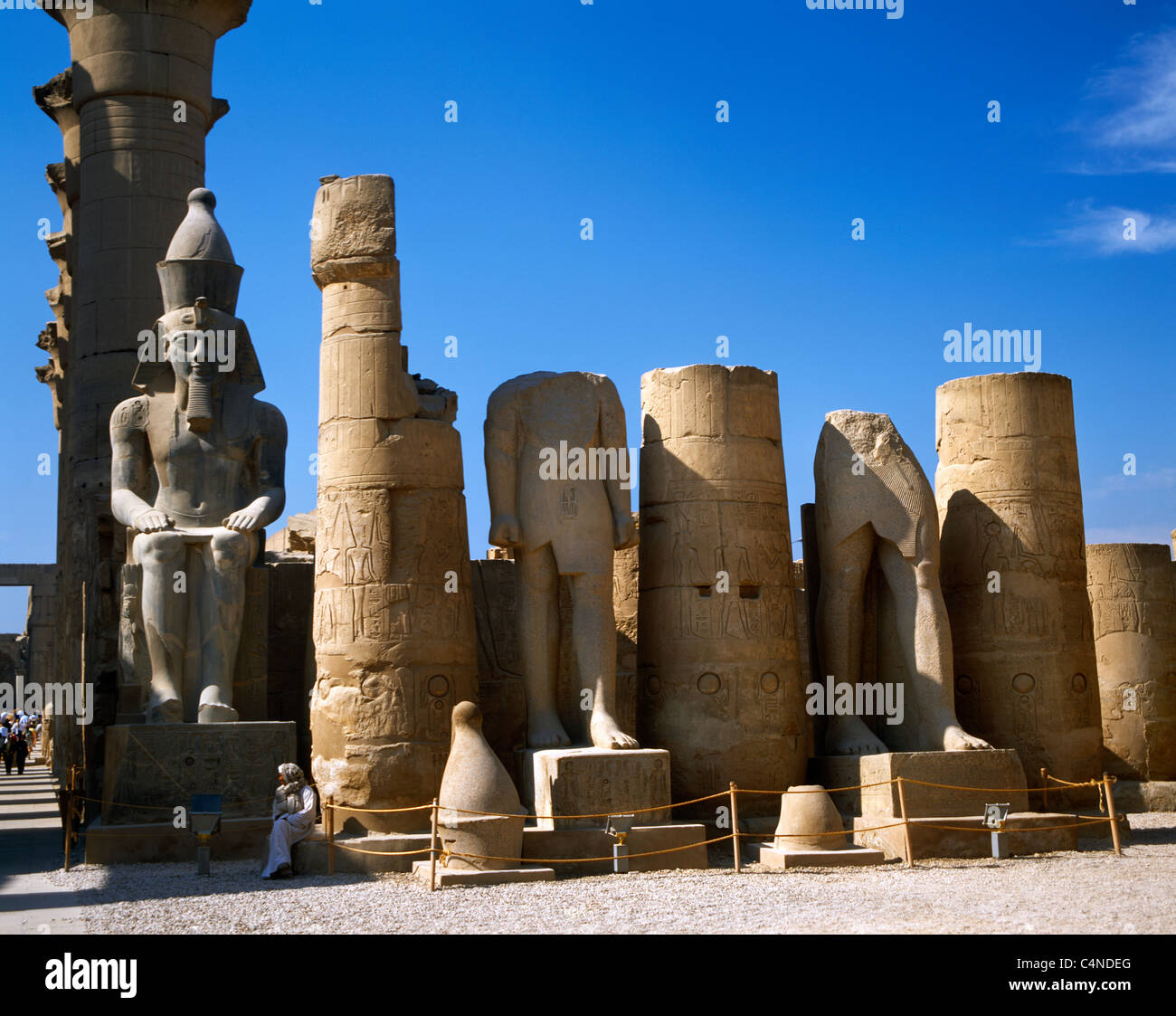 Luxor Egypt Luxor Temple Statue Of Ramses II Stock Photo - Alamy