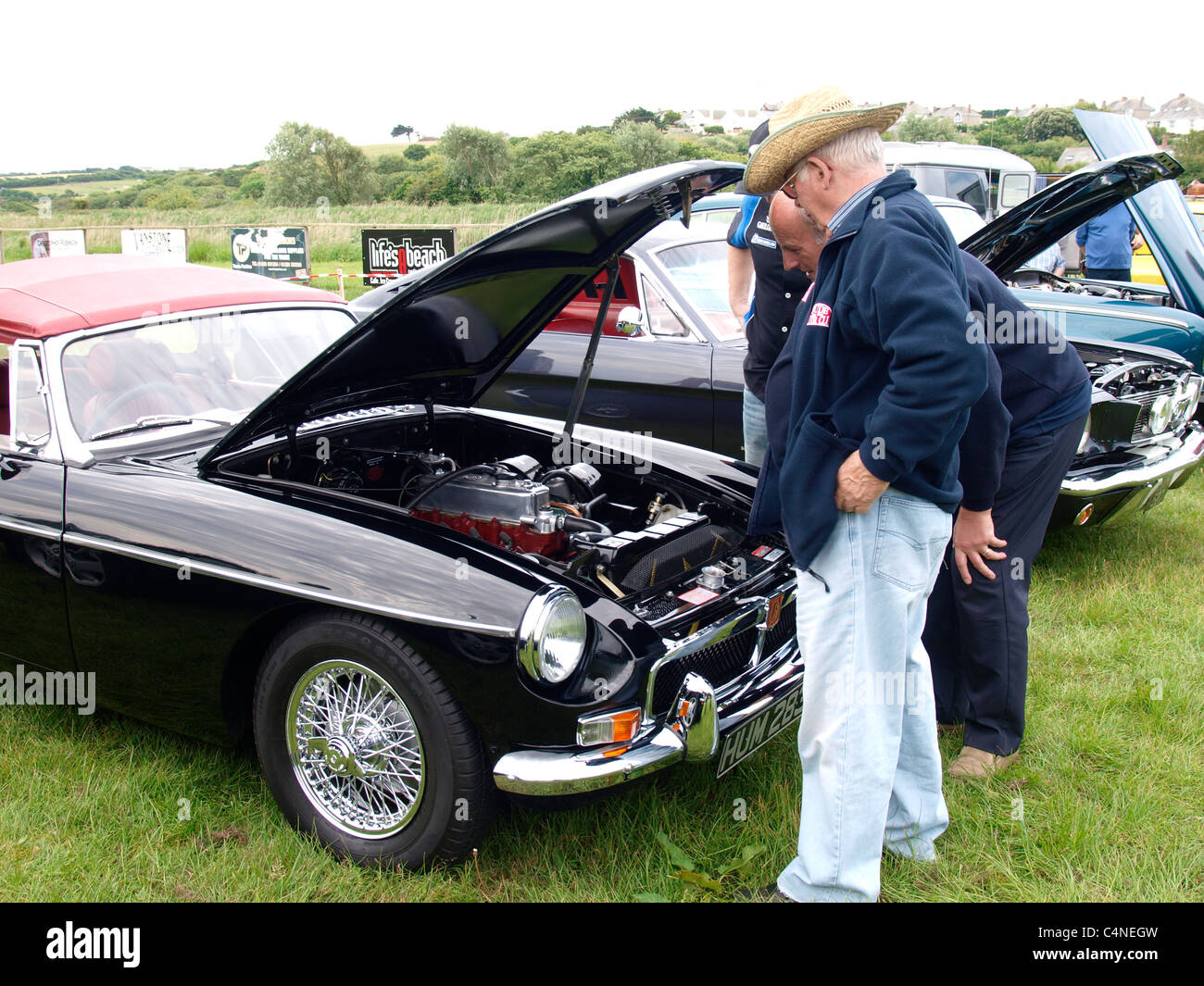 Two Men Admiring Old Car High Resolution Stock Photography And Images Alamy