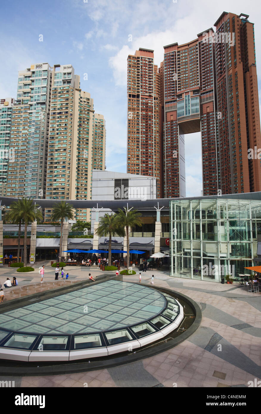 Civic Square, Elements Mall, West Kowloon, Hong Kong, China Stock Photo