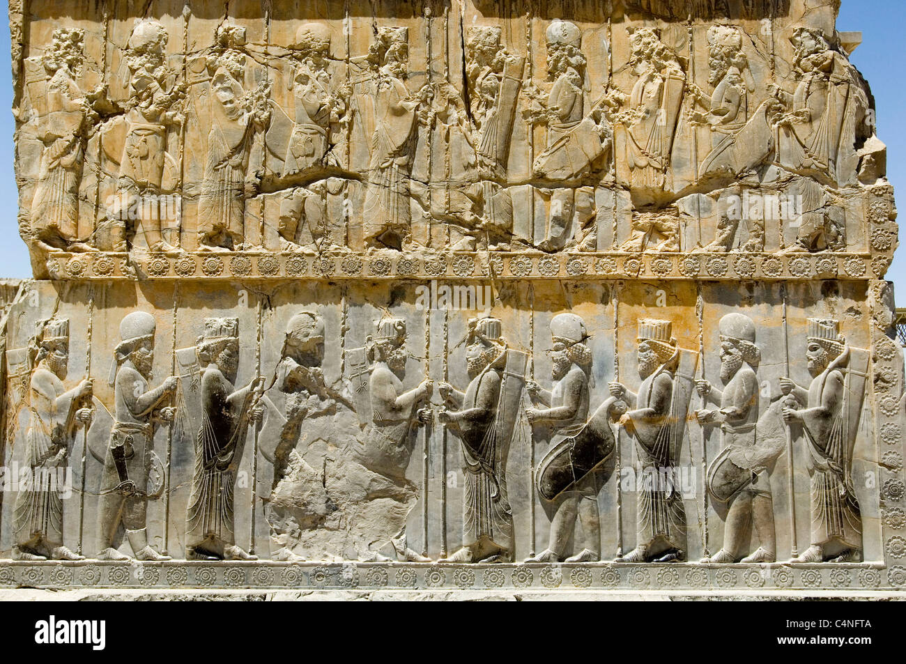 Bas-reliefs - Ruins of the Persian empire Persepolis (Iran Stock Photo ...