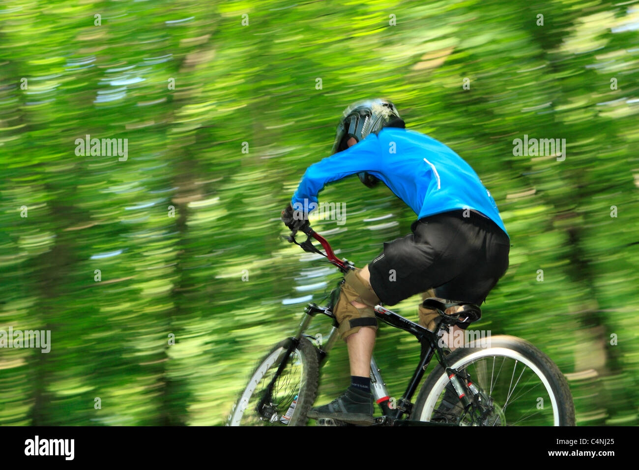 Mountain Bike Dirt Jump Stock Photo Alamy