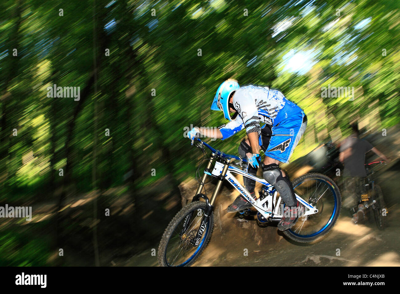 Mountain Bike Dirt Jump Stock Photo Alamy