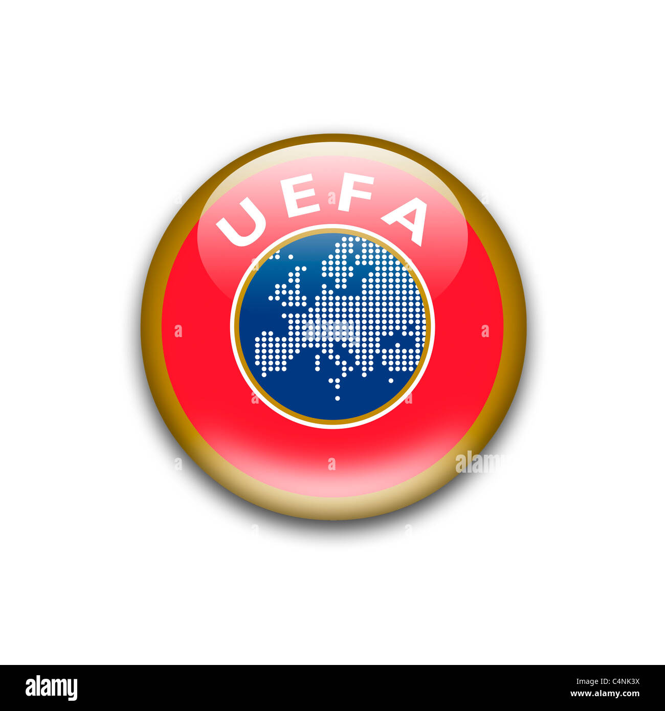 UEFA logo flag symbol football Stock Photo - Alamy