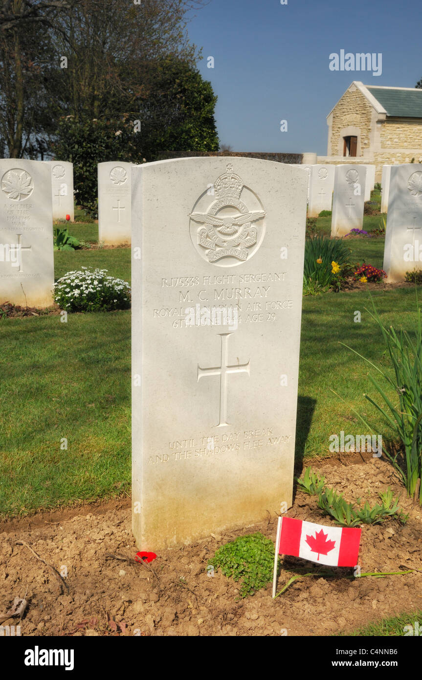 Beny-sur-Mer, Canadian War Cemetary, Normandy, France Stock Photo