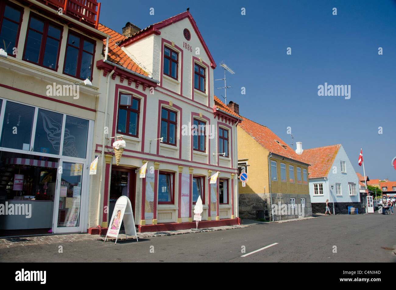 Denmark, Island of Bornholm, Gudhjem Stock Photo Alamy
