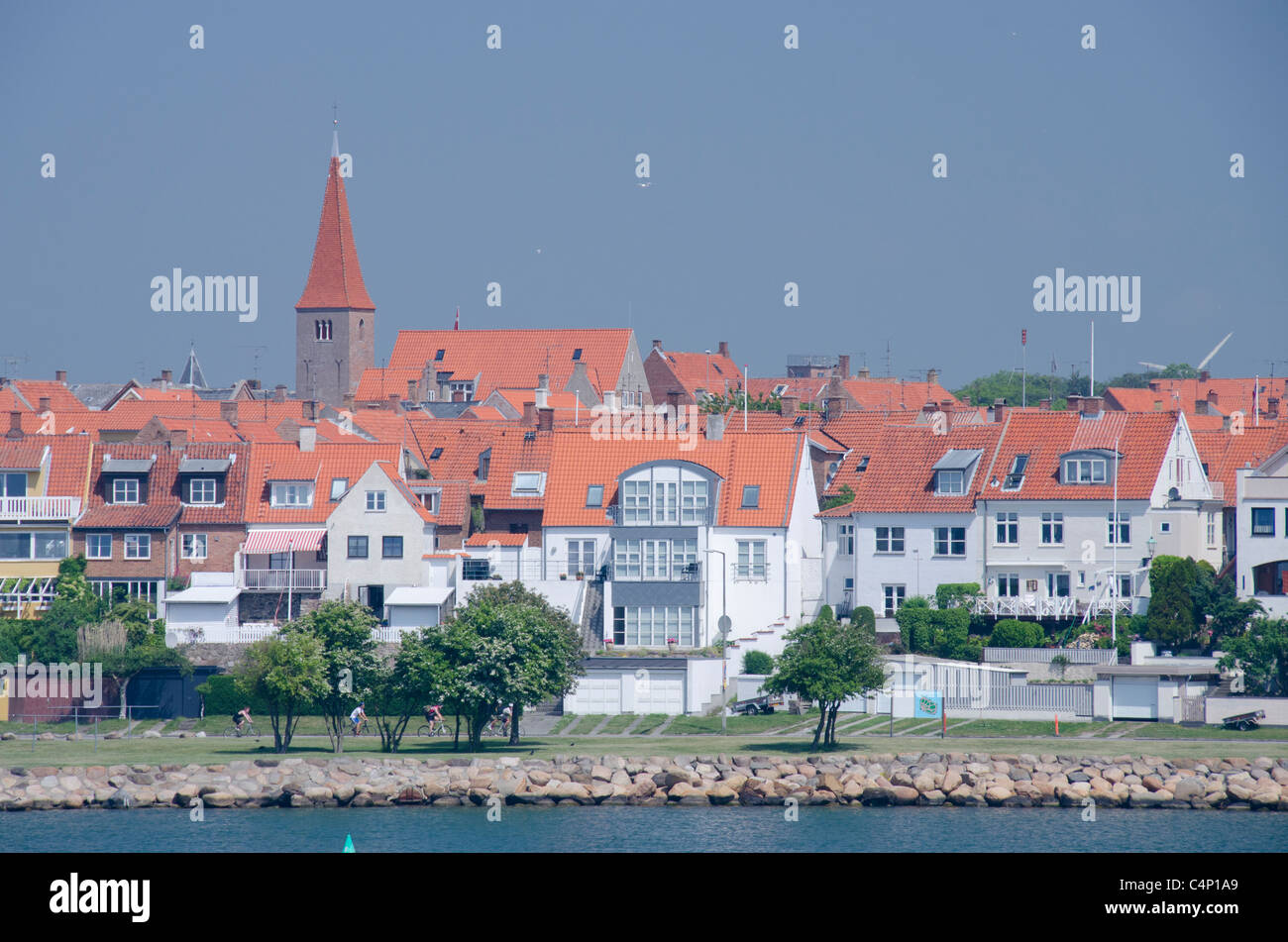 Denmark, Island of Bornholm. Historic city of Ronne. The largest city
