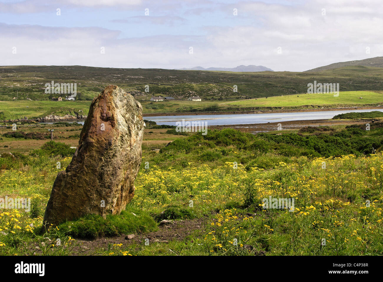 Irish Landscape, Claddaghduff Connemara Ireland Stock Photo
