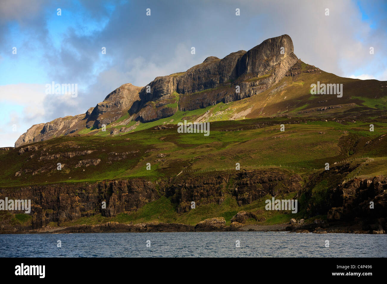 An Sgurr , Isle of Eigg, Inner Hebrides. Stock Photo