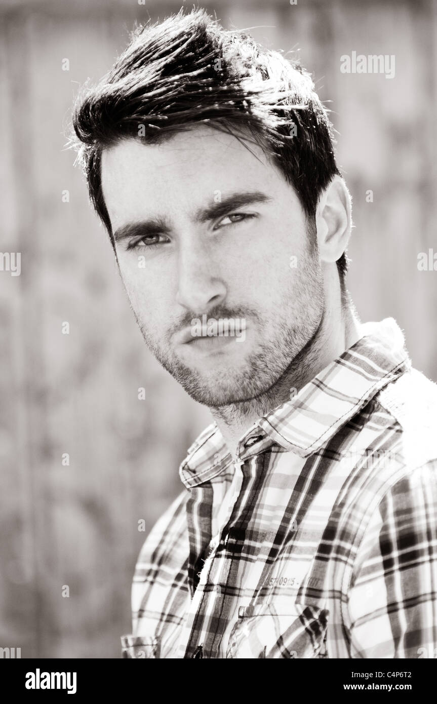 Street fashion shoot with male model Stock Photo - Alamy