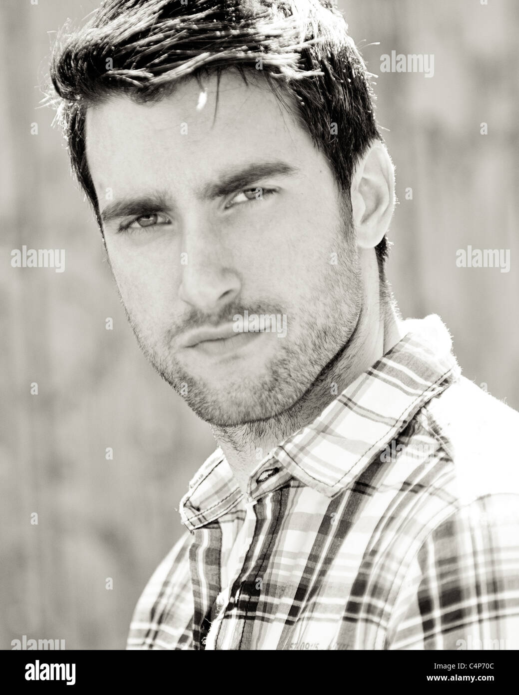 Street fashion shoot with male model Stock Photo - Alamy