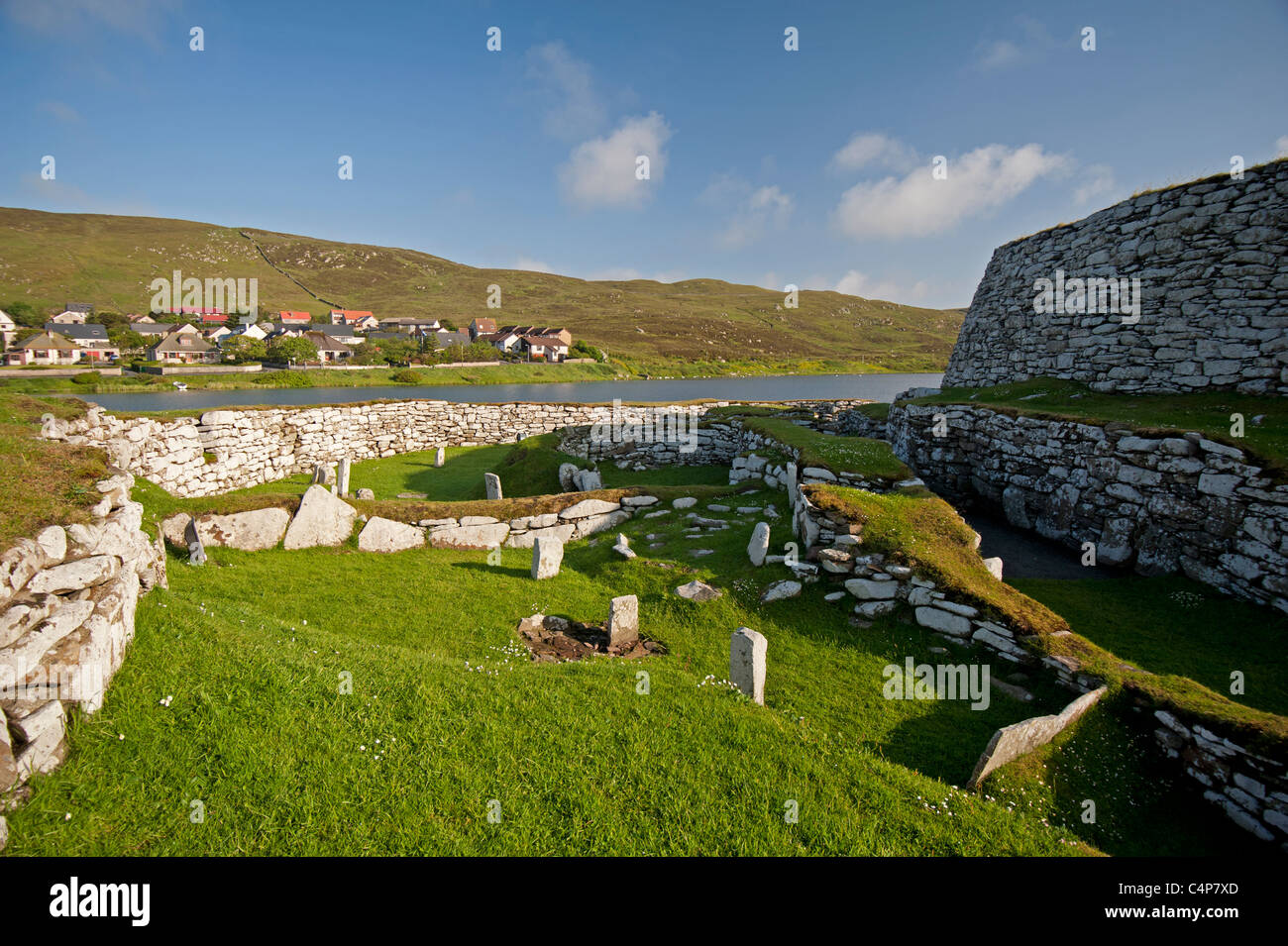 Clickimin Broch and Settlement, Lerwick, Shetland Isles, Scotland. United Kingdom.  SCO 7266 Stock Photo