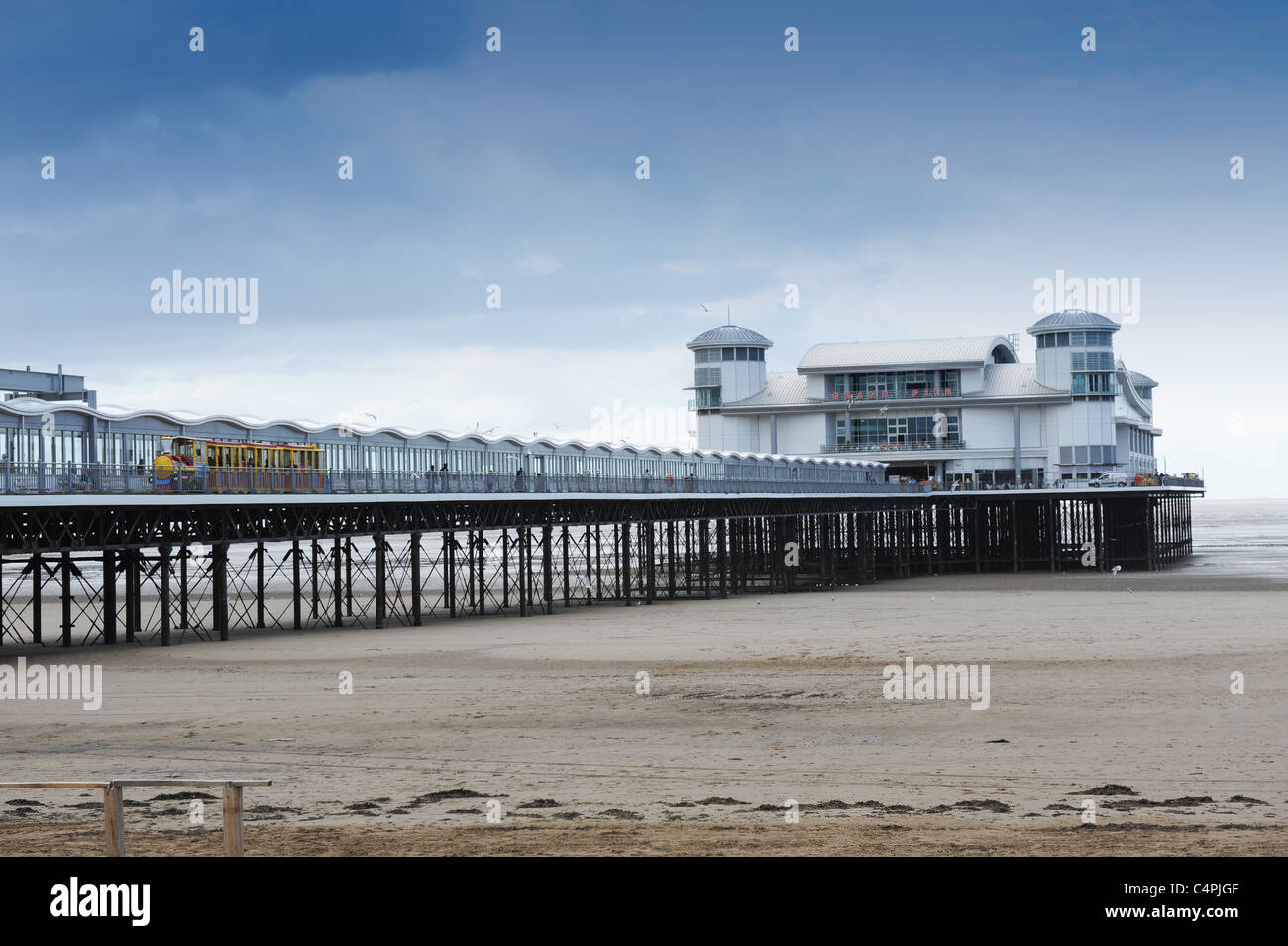 The Grand Pier Weston-super-Mare Somerset England Uk Stock Photo