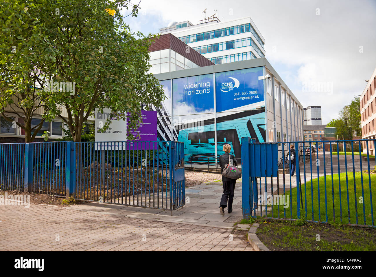 Entrance to the Riverside Campus of the City of Glasgow college, formerly the College of Nautical Studies. Stock Photo
