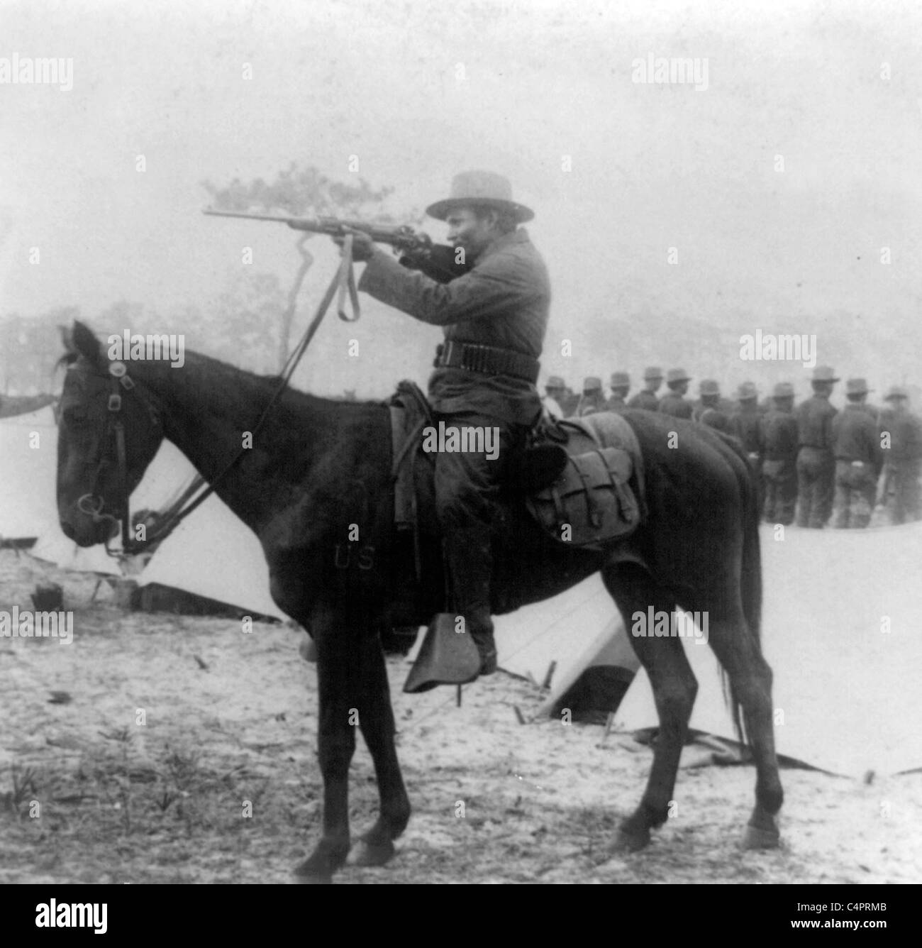 Bankston Johnson, Choctaw Indian 'Rough Rider' Stock Photo