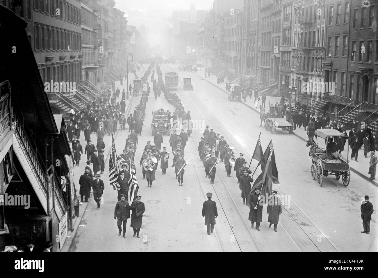 Departure of Bramwell Booth, second General of the Salvation Army,  from New York City in 1913 Stock Photo