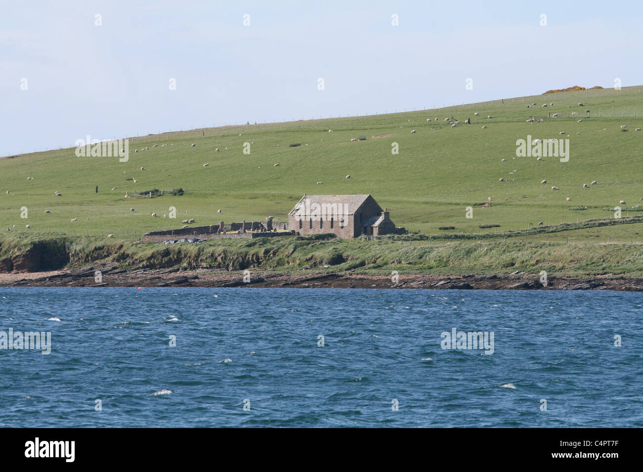 ruined church and cemetery Graemsay Orkney Scotland May 2011 Stock Photo