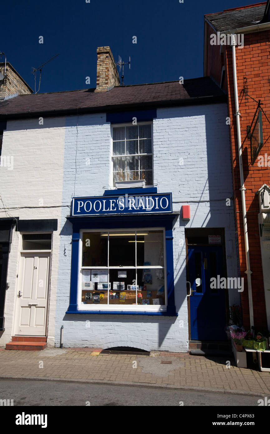 Llangollen radio shop Llangollen Denbighshire Wales UK Stock Photo Alamy