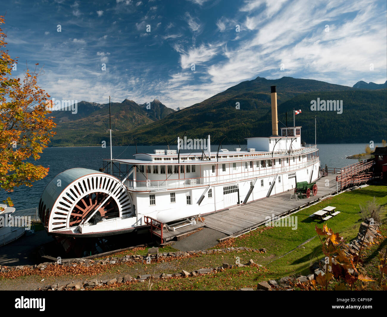 Steamship SS Moyie in Kaslo, British Columbia Stock Photo
