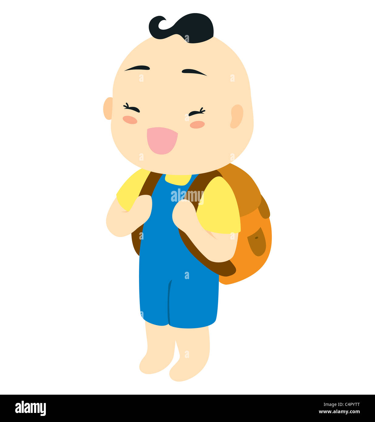 A Little Baby Boy Character Wearing A Backpack Ready To Go To School Stock Photo Alamy A Little Baby Boy Character Wearing A Backpack Ready To Go To School Stock Photo Alamy