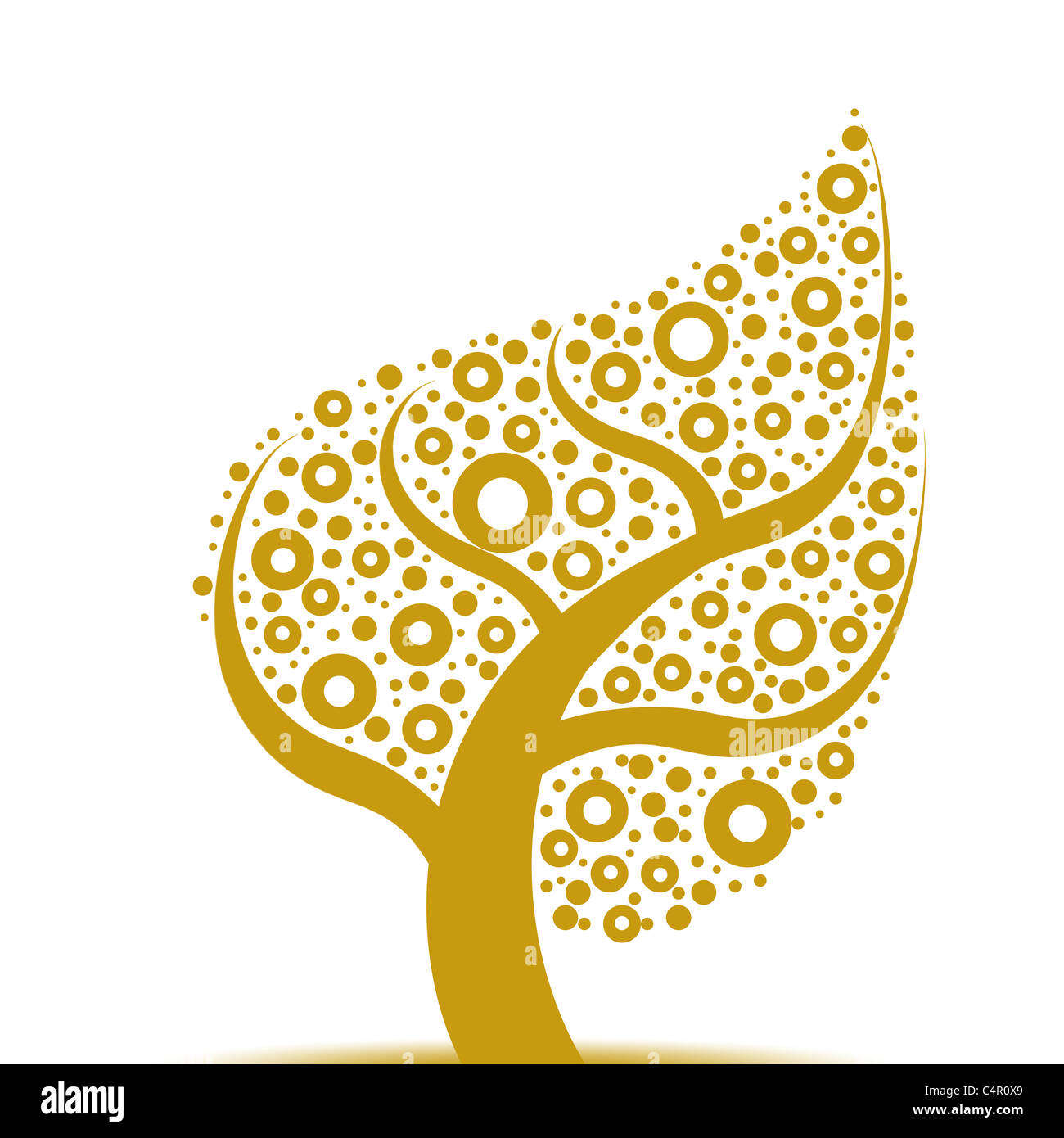 Beautiful abstract art tree on white background Stock Photo - Alamy