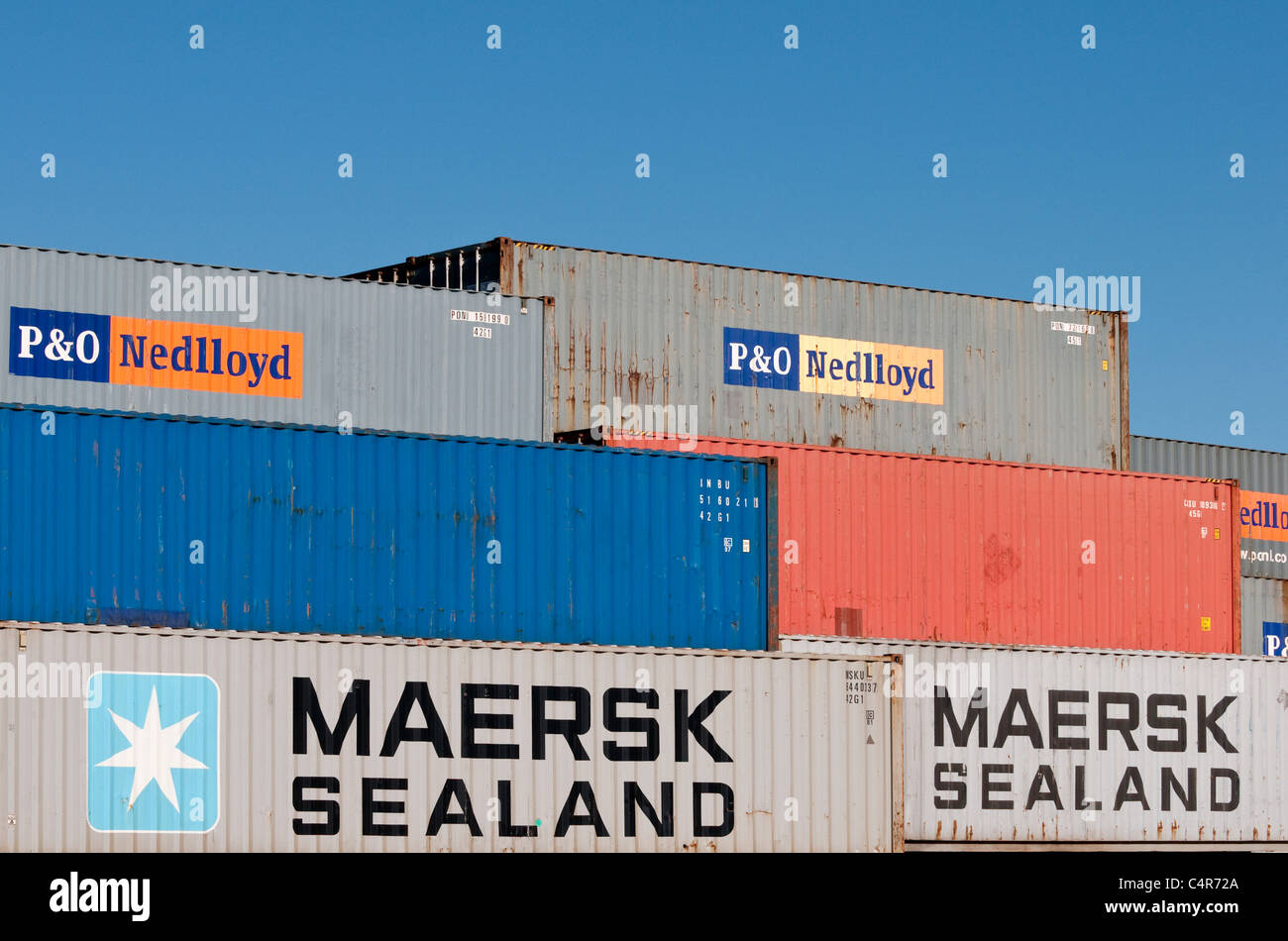 Shipping containers at North Fremantle container port, Western