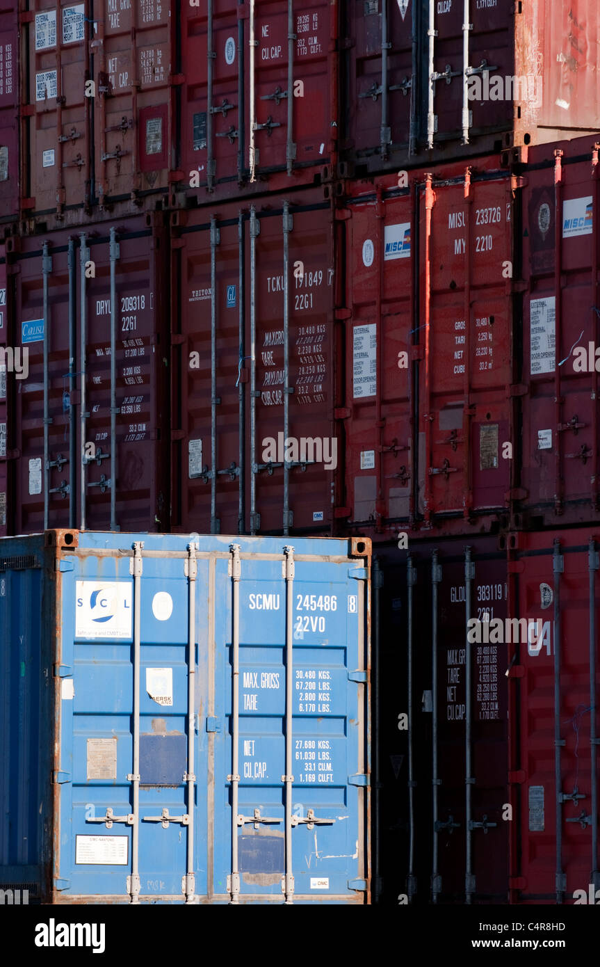 Shipping containers at North Fremantle container port, Western