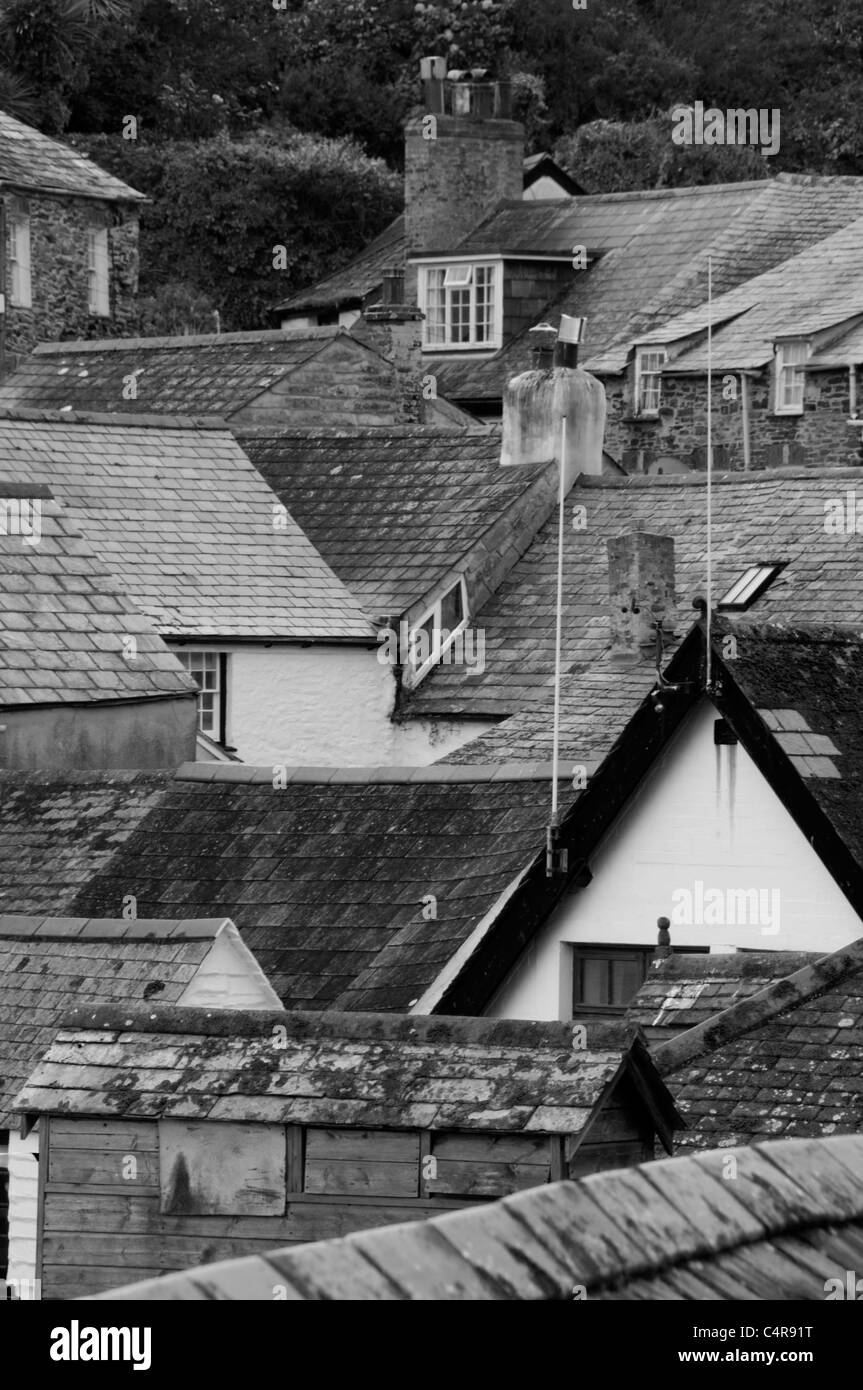 White roof tops in Black and White Stock Photos & Images - Alamy