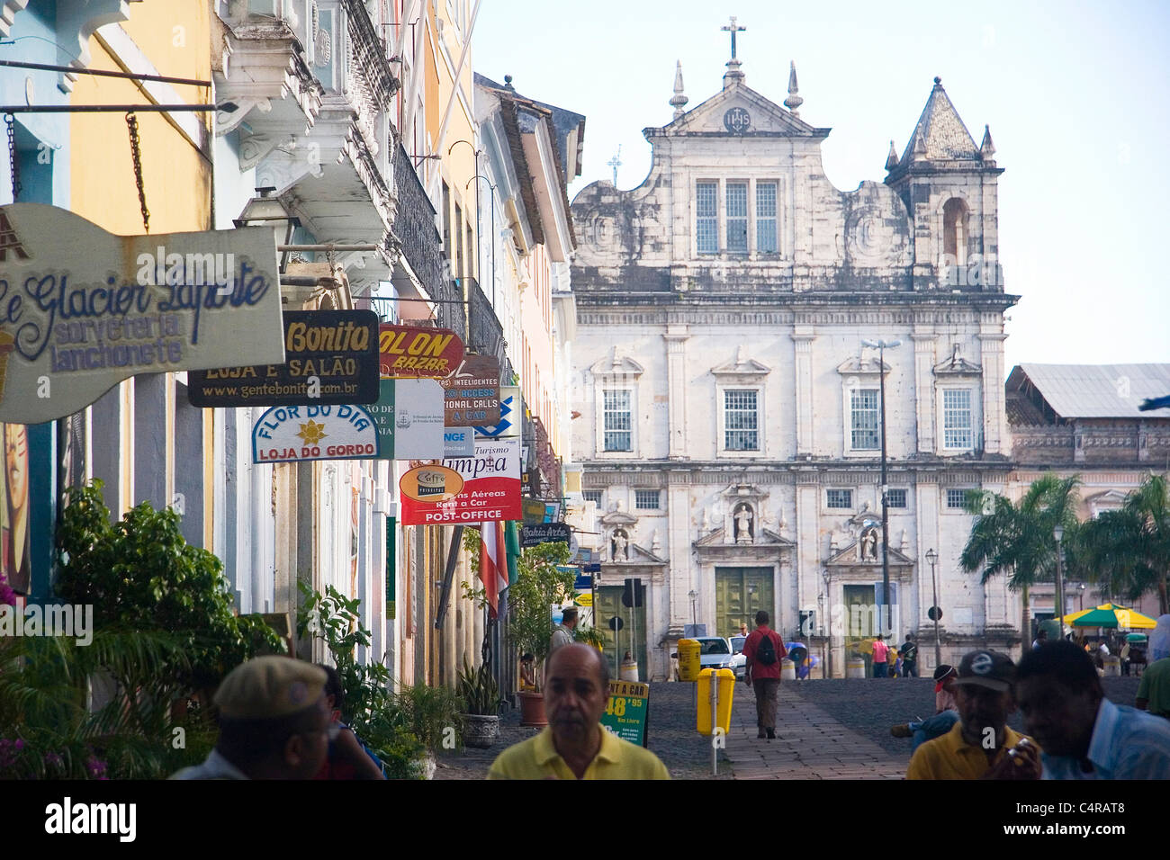 Pelhourino, the old city center of Salvador, Brazil Stock Photo