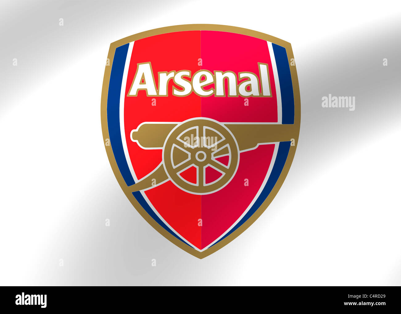Arsenal FC logo symbol flag Stock Photo