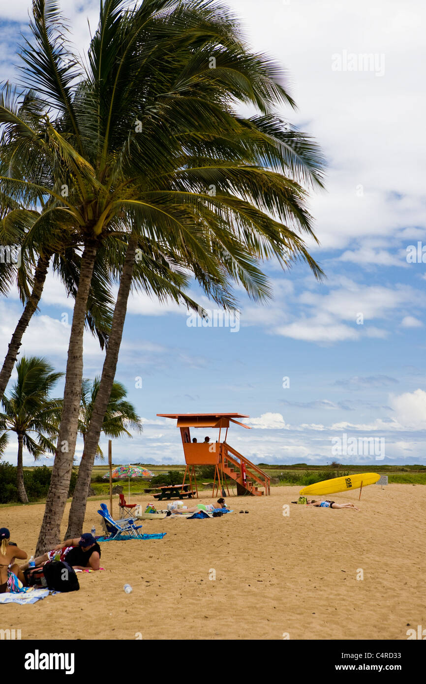 Salt Pond Beach Park, Kauai, Hawaii, USA Stock Photo