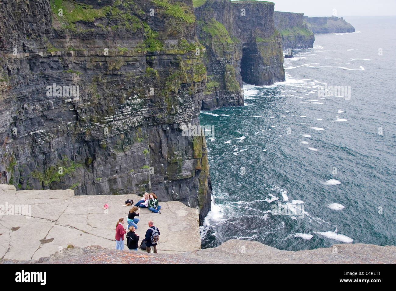 Spectacular views from the Cliffs of Moher, County Clare, Ireland Stock Photo