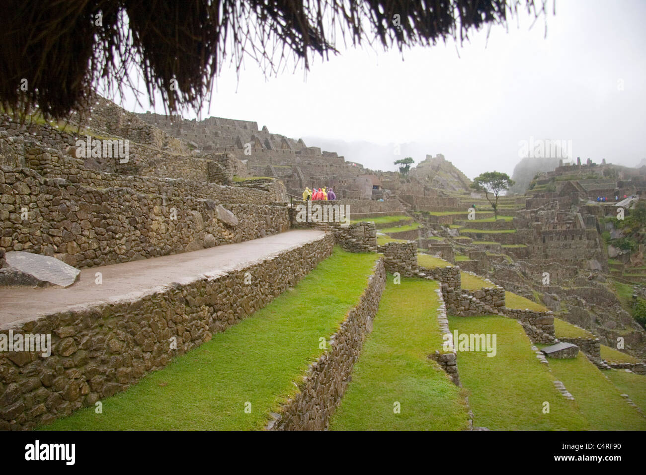 The famed Incan ruins of Machu Picchu, Peru, South America Stock Photo