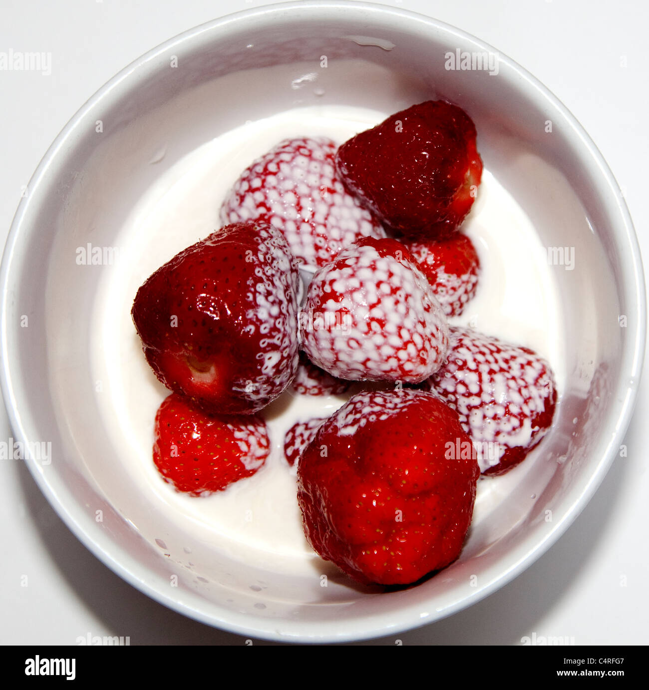 Strawberries and cream, London Stock Photo Alamy
