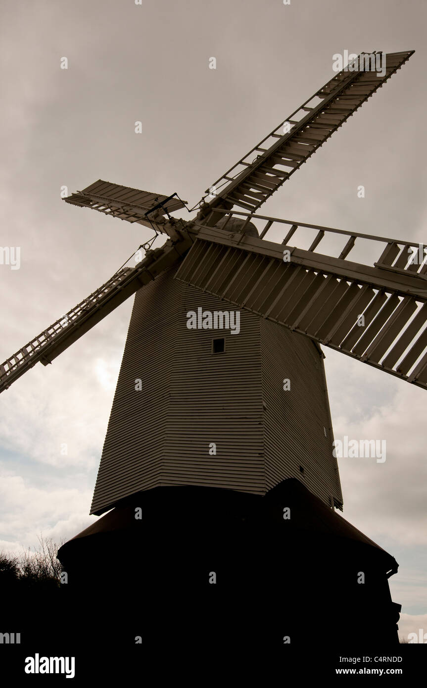 jack and jill,windmill,east sussex,england,uk Stock Photo