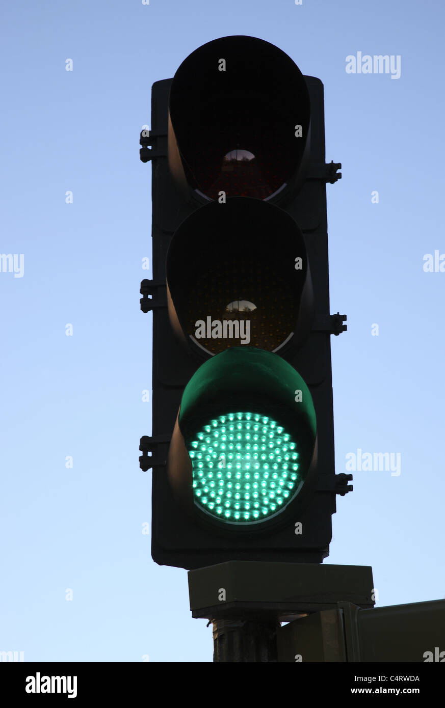 Green Traffic Light Stock Photo Alamy