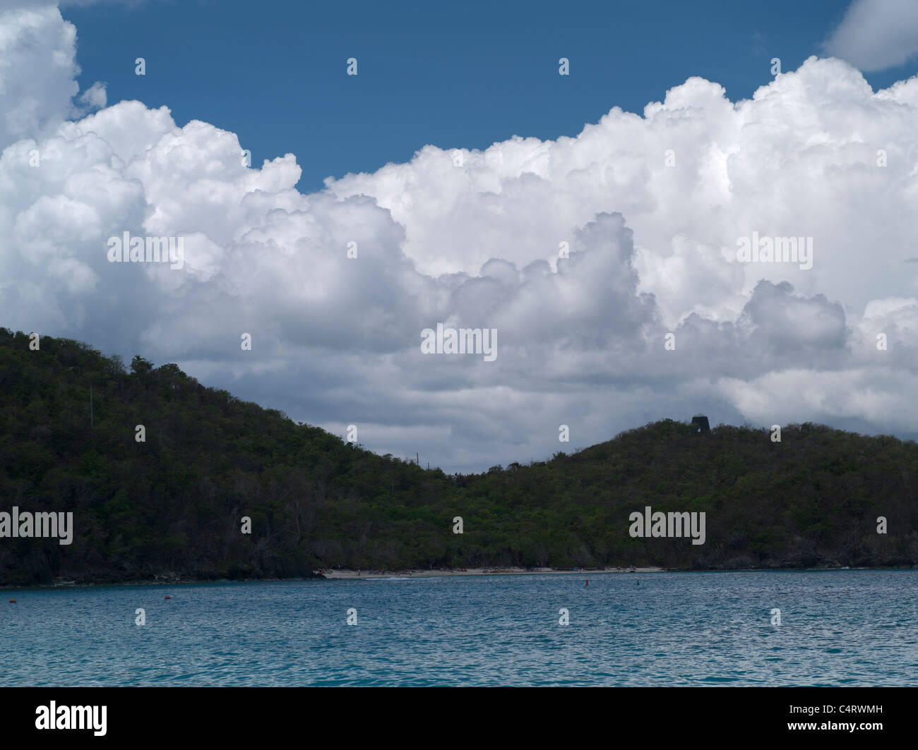 Clouds. St. John. Virgin Islands Stock Photo