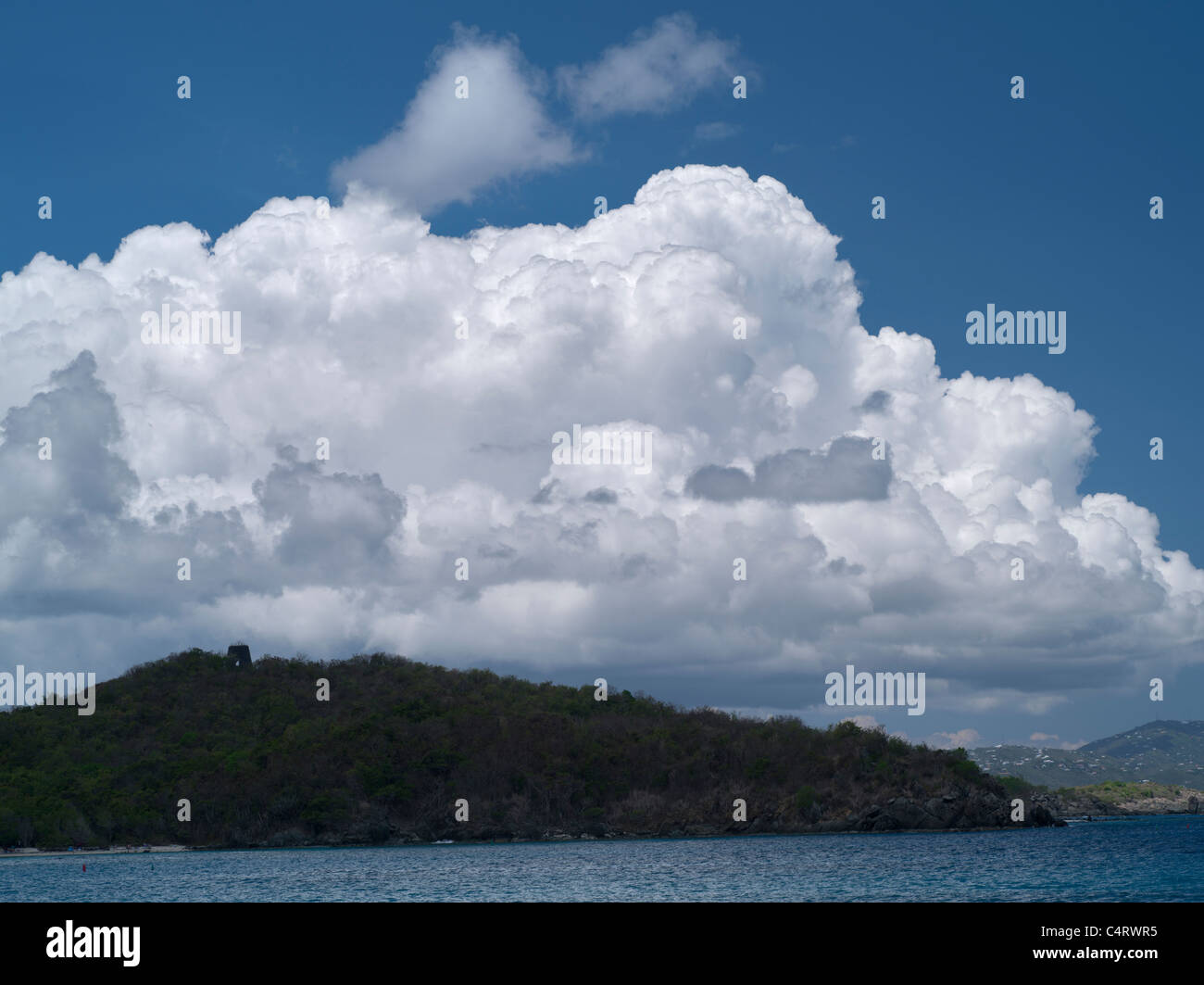 Clouds. St. John. Virgin Islands Stock Photo
