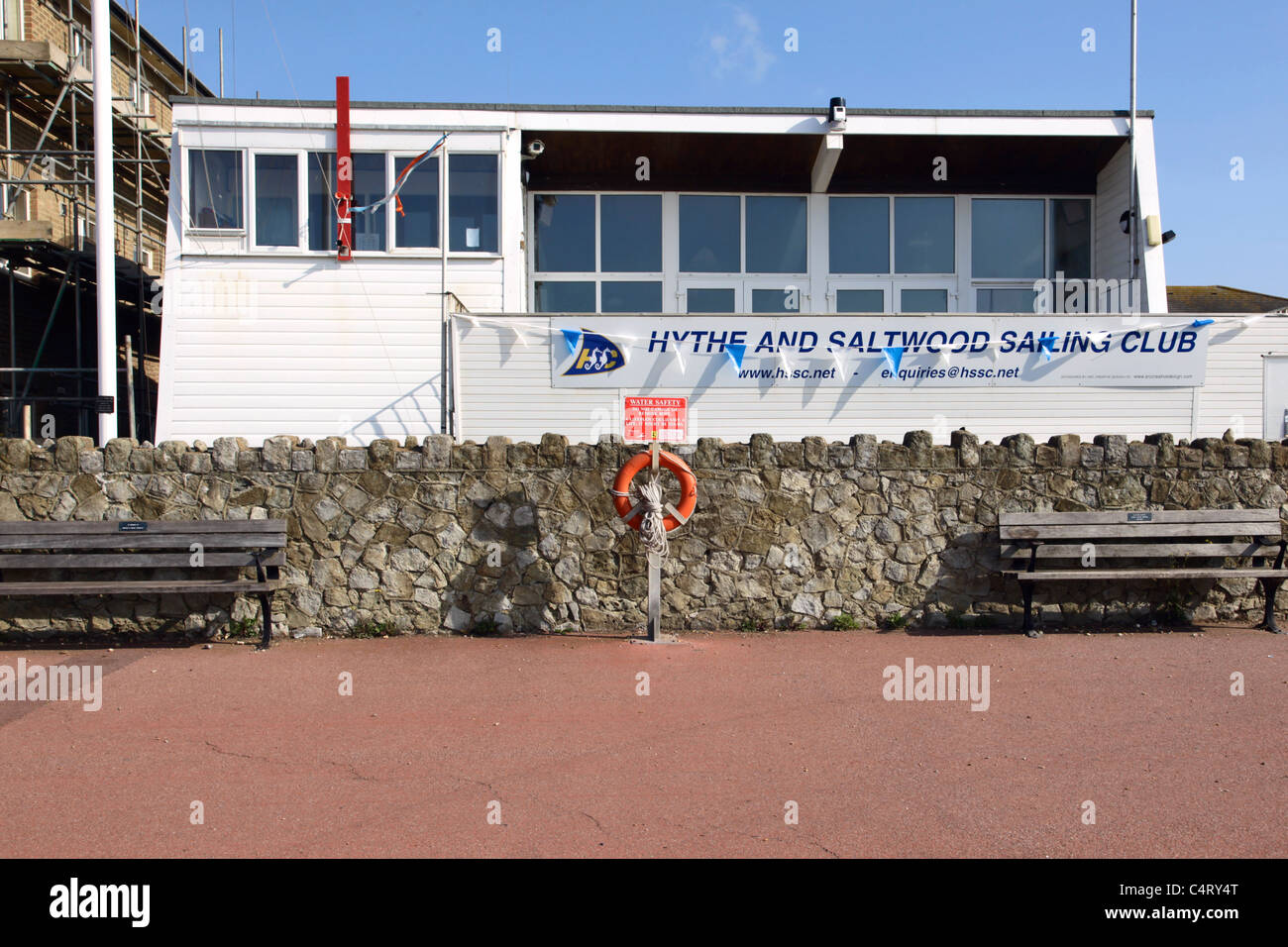 Hythe and Saltwood Sailing Club Marine Parade Hythe Kent Stock Photo