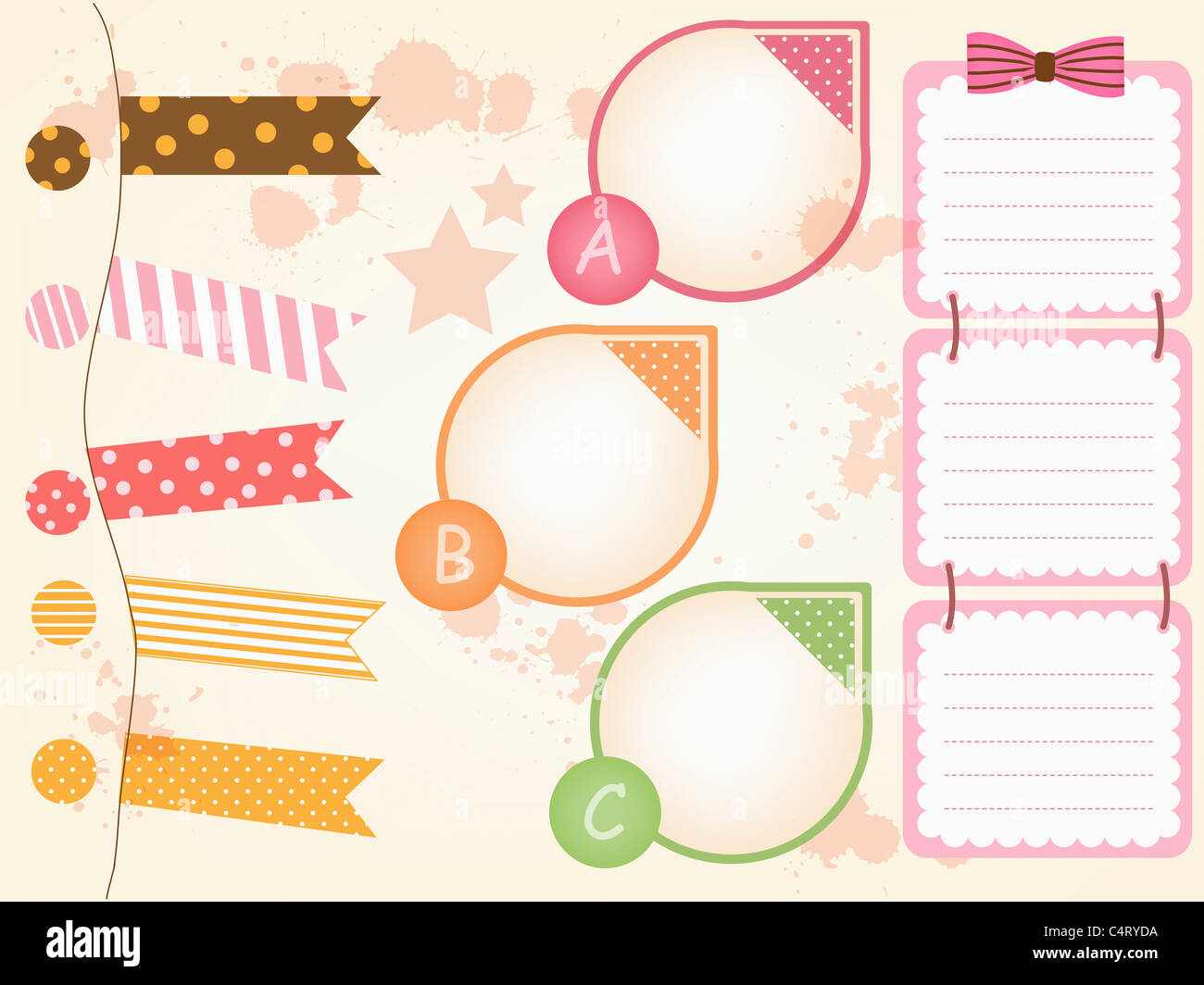 various types of sticker icons Stock Photo - Alamy