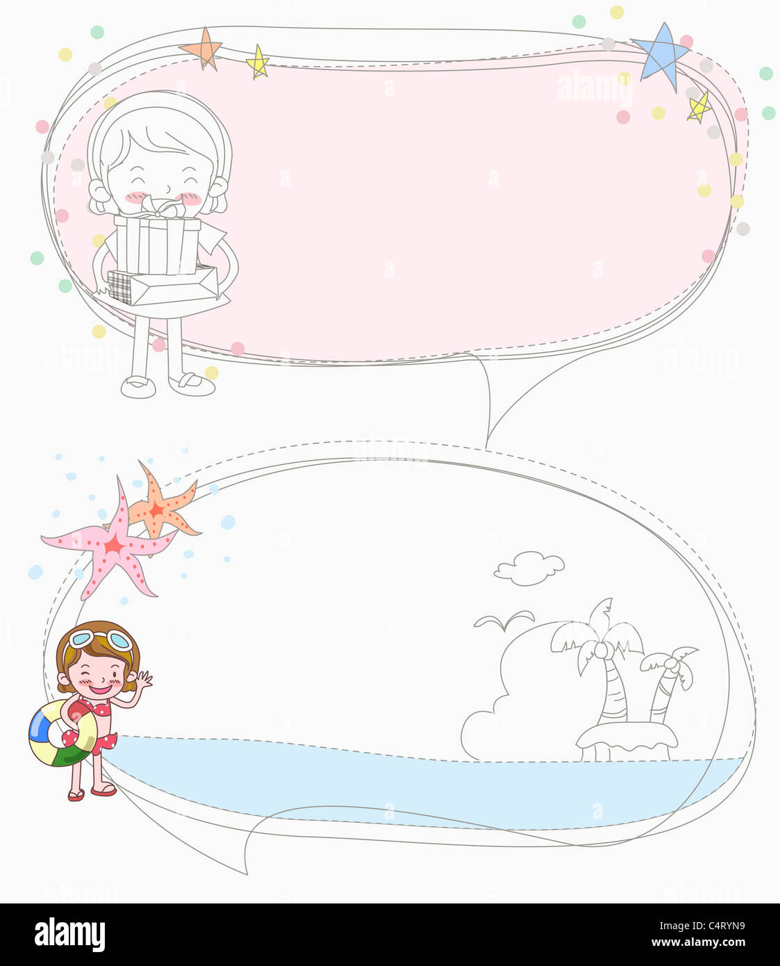 various types of sticker icons Stock Photo Alamy