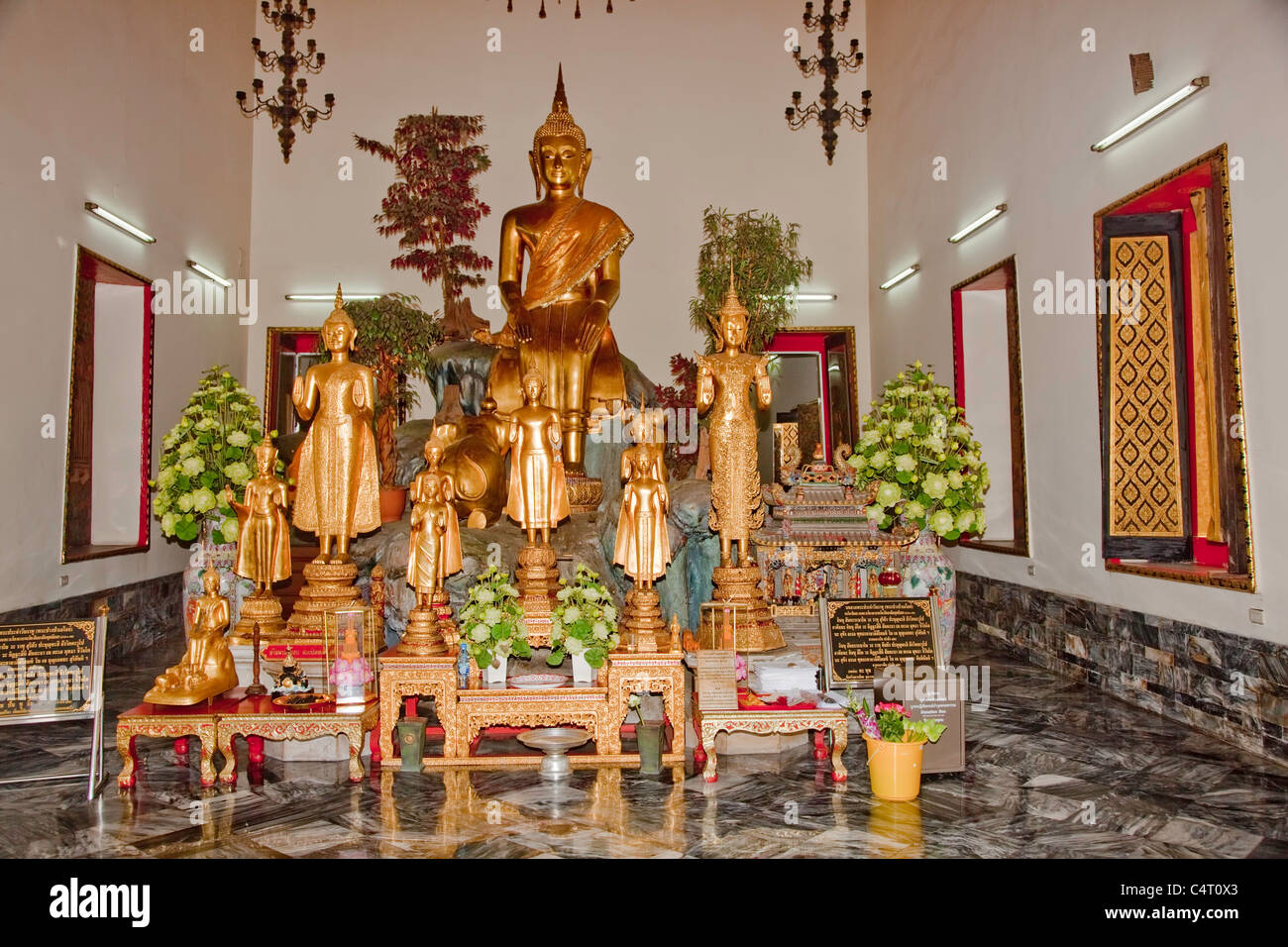 Wat Pro Temple;Bangkok's Largest and oldest Temple,Thailand Stock Photo