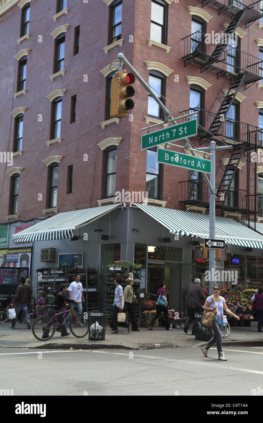 Bedford Avenue, Williamsburg, Brooklyn, New York City, USA Stock Photo