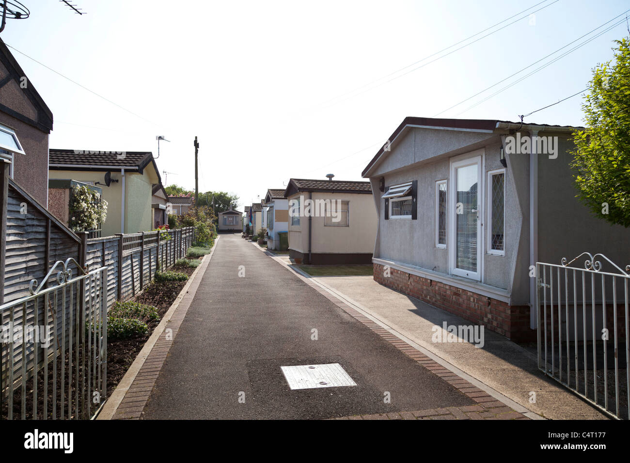 residential mobile home park at Littlehampton Stock Photo Alamy