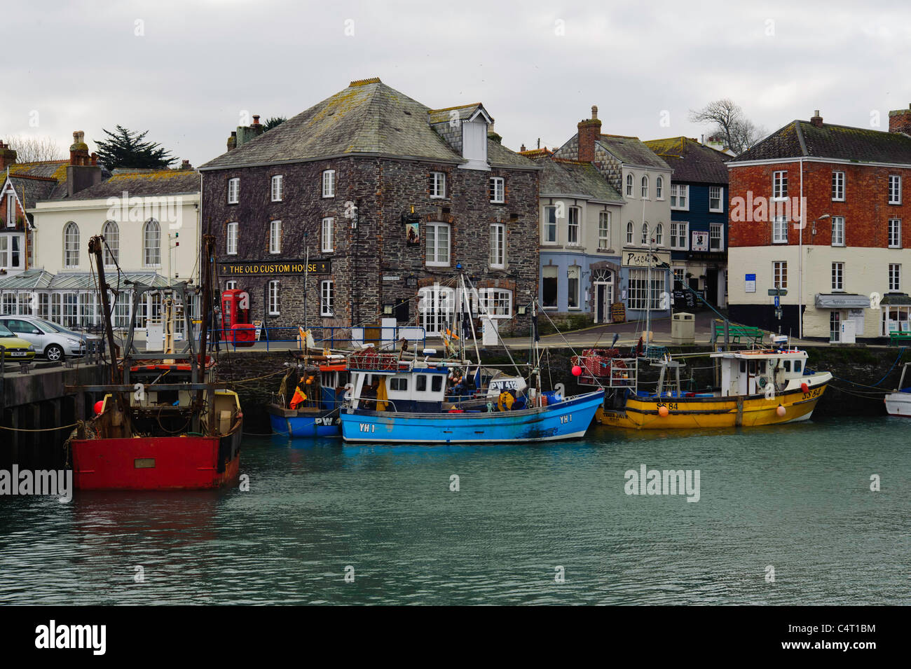 The Old Custom House And Harbour Padstow Cornwall Uk Stock Photo