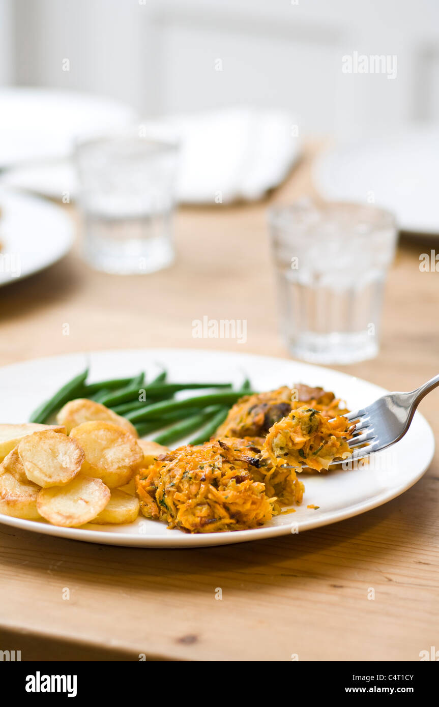 Smoked Mackerel & Sweet potato Fish Cakes Stock Photo Alamy