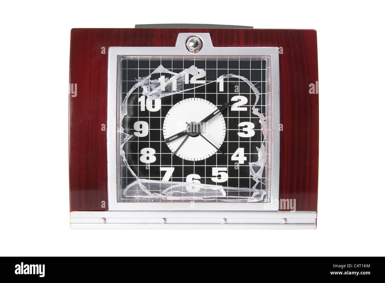 Broken Alarm Clock Stock Photo Alamy